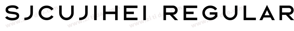 sjcujihei regular字体转换